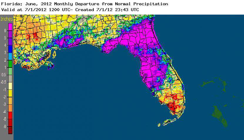 Rainfall graphic