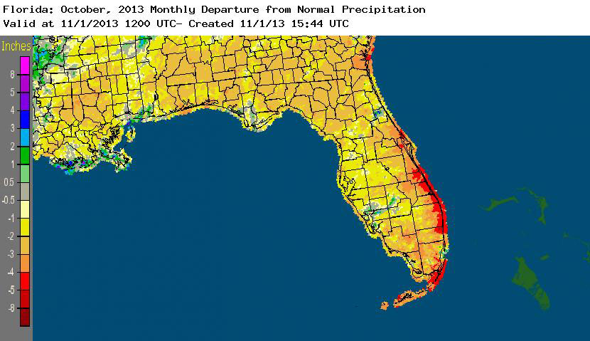 Rainfall graphic