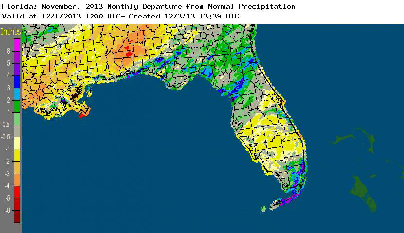 Rainfall graphic