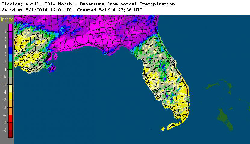 Rainfall graphic