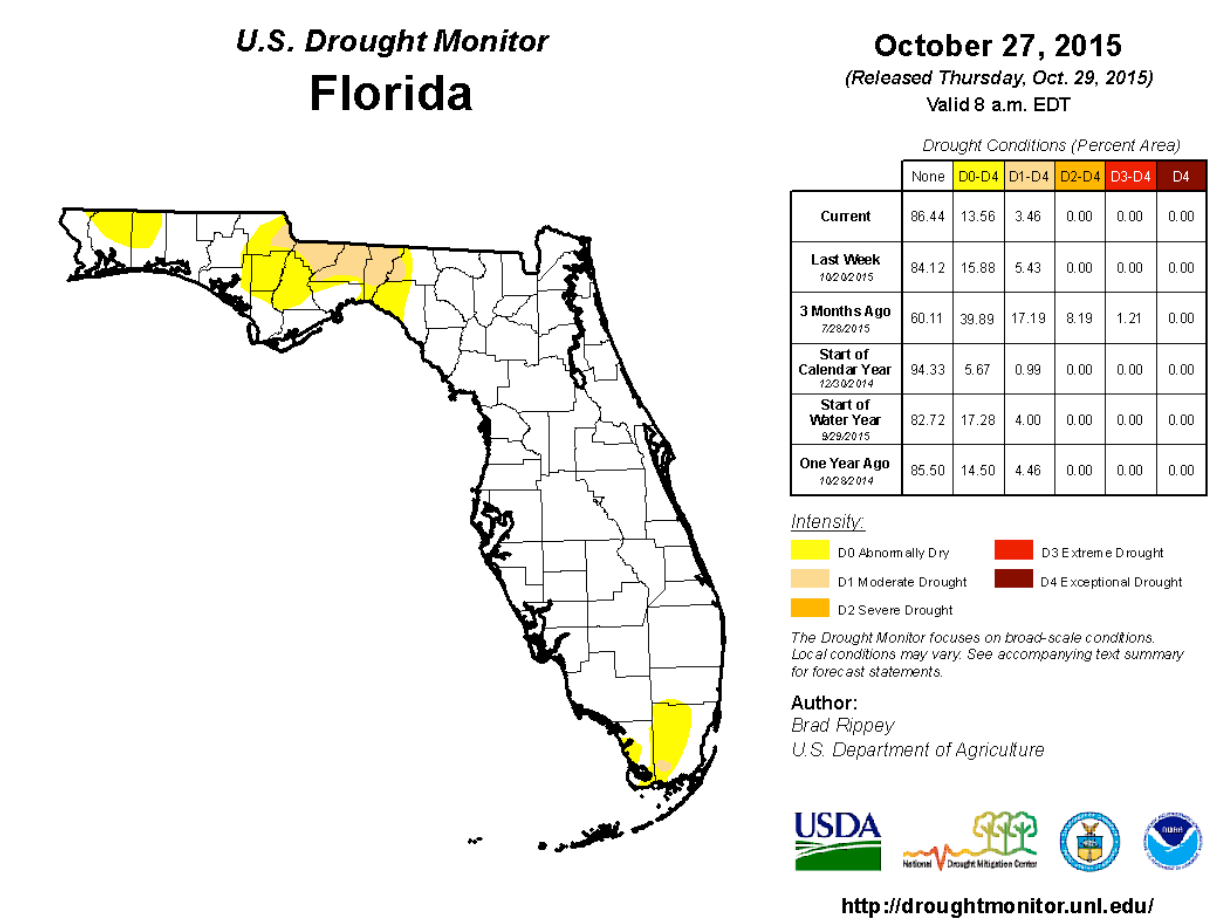 U.S. Drought Monitor - Florida