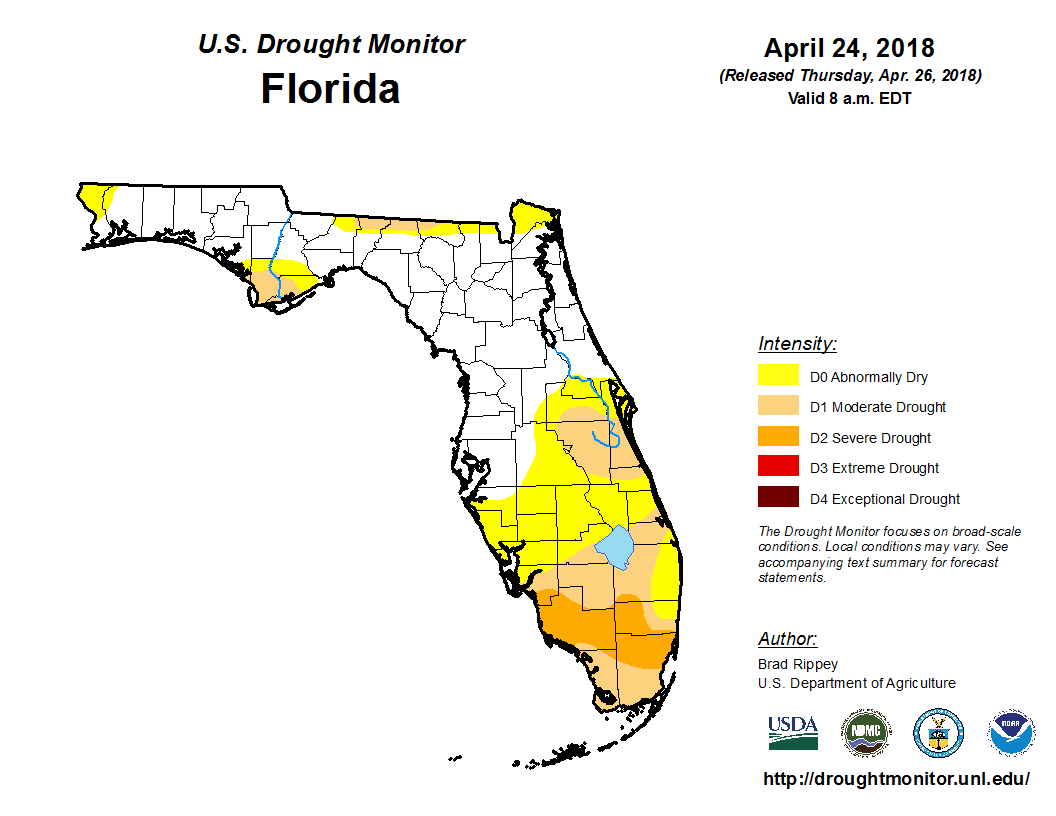 Climate Summary for Florida April 2018 Florida Climate Center