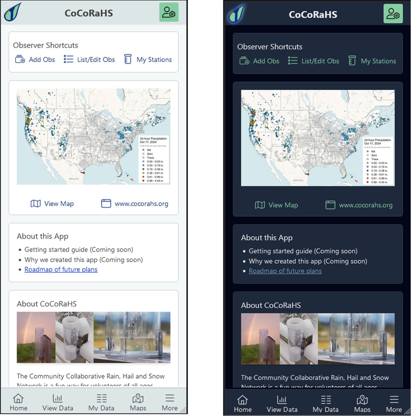 Cocorahs-new-app image