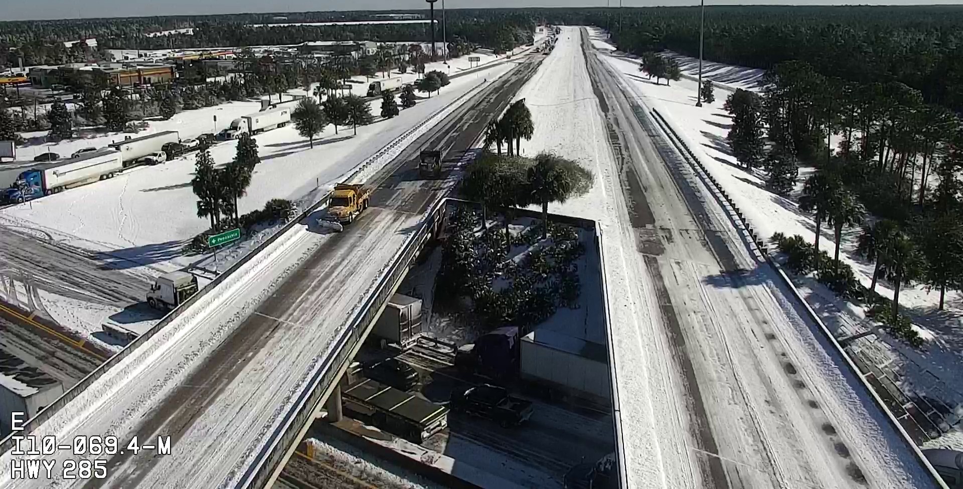 I-10-snow-FDOT-01222025 image